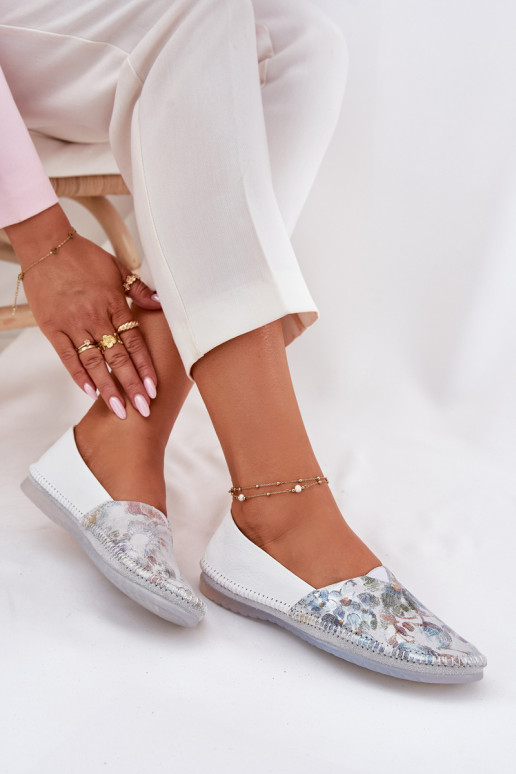 Ballerine con scritti Deveciejka T1930-38 Colore bianco