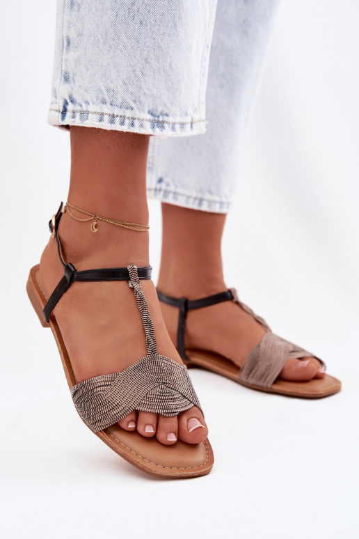 Sandali bassi da donna colore nero Nexora