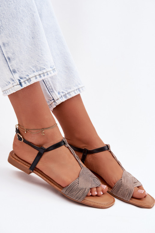 Sandali bassi da donna colore nero Nexora