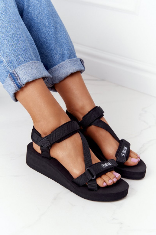 Ciabatte leggere Sandali platform Big Star FF274A349 colore nero