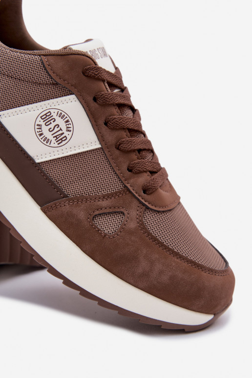 scarpe da ginnastica Scarpe modello sneakers per uomo Big Star TT174353 colore marrone