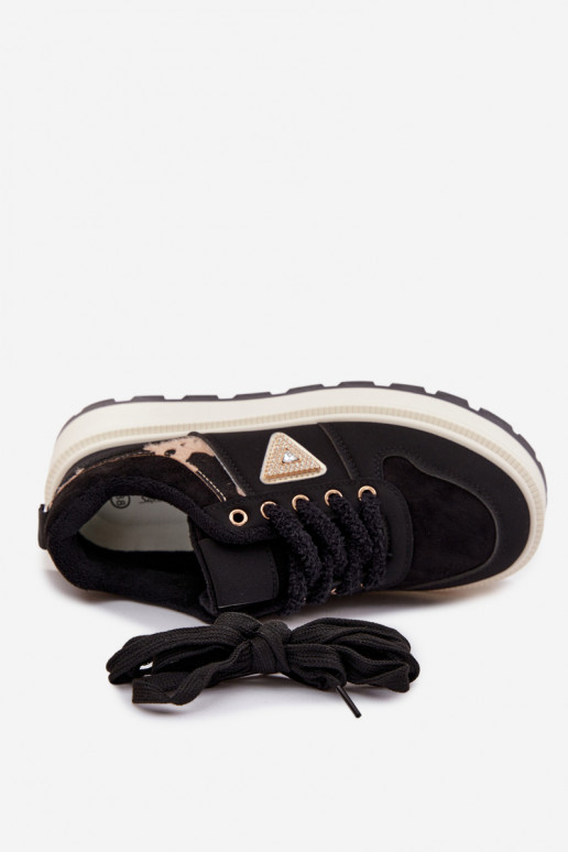 Scarpe modello sneakers Femminile con una piattaforma colore nero Florinda