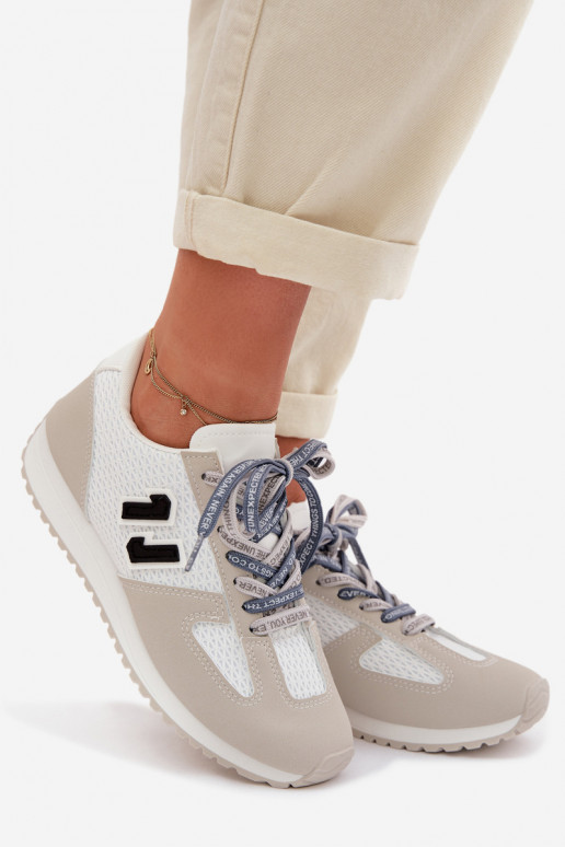 Scarpe modello sneakers Femminile Con decorazioni Allacciaturam colore grigio Henira