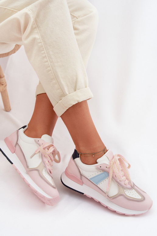 Scarpe modello sneakers Femminile in ecopelle colore rosa Kelira