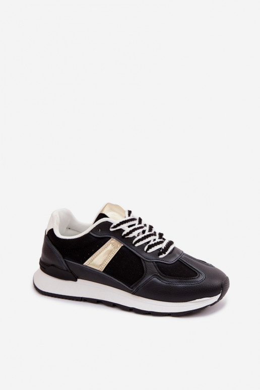 Scarpe modello sneakers Femminile in ecopelle colore nero Kelira