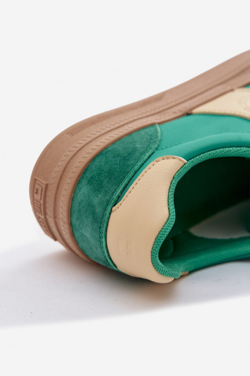 dalla pelle scamosciata Scarpe modello sneakers Femminile Big Star TT274163 colore verde