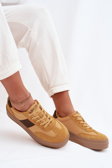 Scarpe sportive da donna in camoscio Big Star TT274166 color giallo