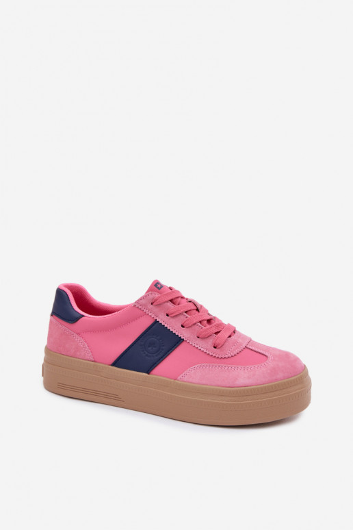 dalla pelle scamosciata Scarpe modello sneakers Femminile Big Star TT274164 colore rosa