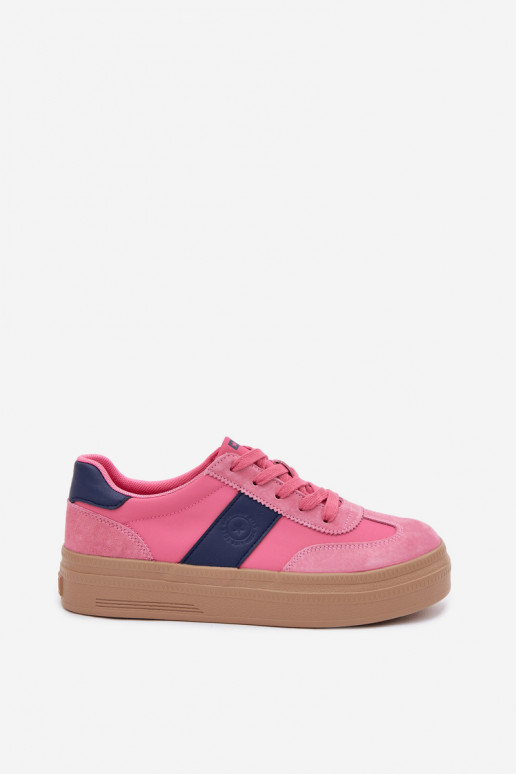 dalla pelle scamosciata Scarpe modello sneakers Femminile Big Star TT274164 colore rosa