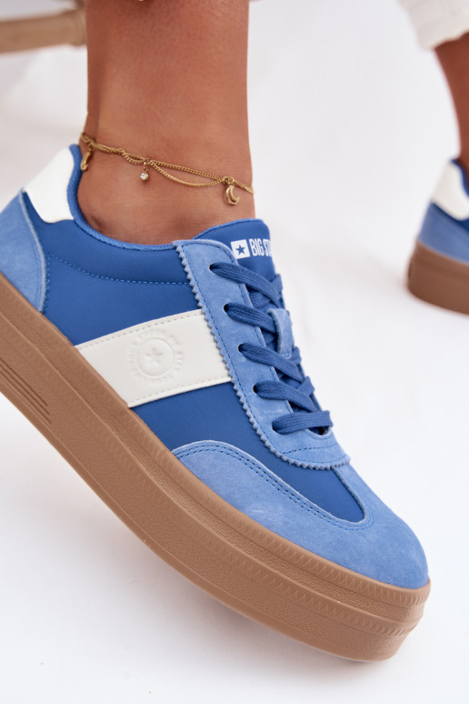 dalla pelle scamosciata Scarpe modello sneakers Femminile Big Star TT274165 colore blu