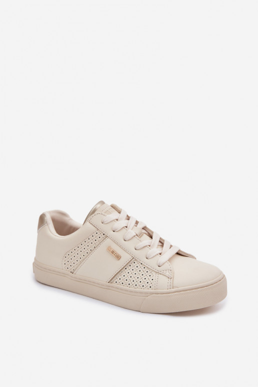 Scarpe modello sneakers Femminile con elementi traforati Big Star TT274292 beige
