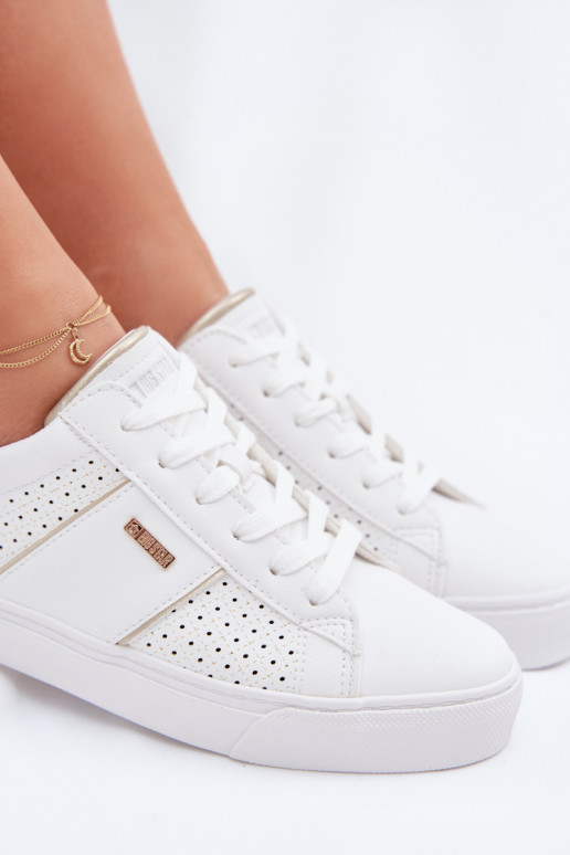 Scarpe modello sneakers Femminile con elementi traforati Big Star TT274291 Colore bianco
