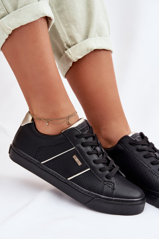 Scarpe modello sneakers Femminile con elementi traforati Big Star TT274290 colore nero