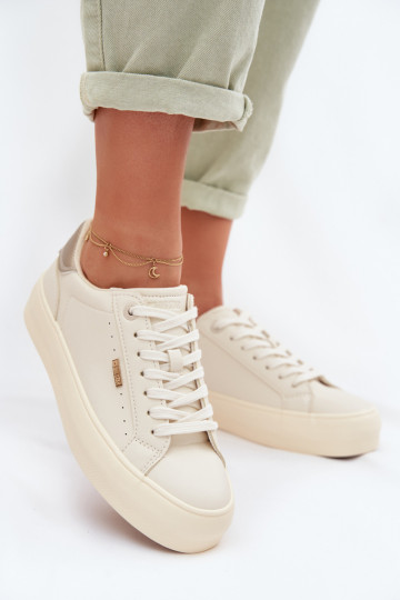 Scarpe sportive con platforma Big Star TT274806 color sabbia 2