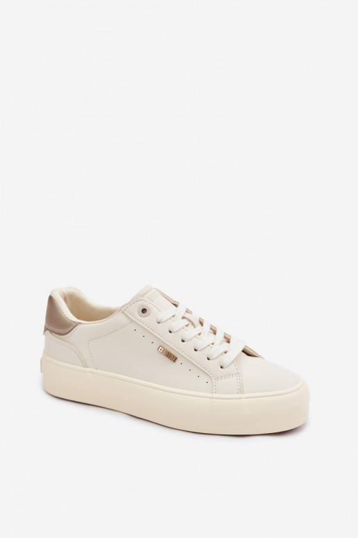 Scarpe modello sneakers con una piattaforma Big Star TT274806 beige
