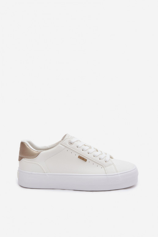 Scarpe modello sneakers con una piattaforma Big Star TT274805 Colore bianco