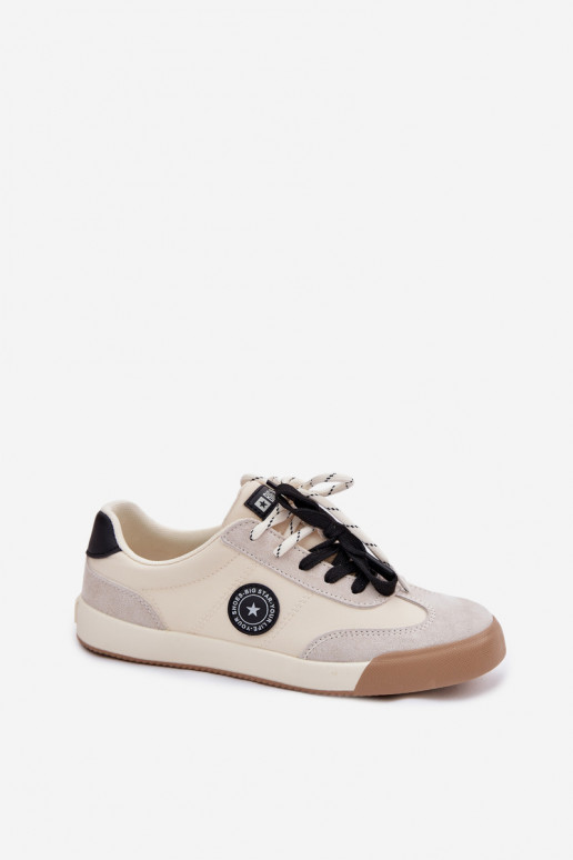 Scarpe modello sneakers FemminilePodAójnym Allacciaturam Big Star TT274168 beige