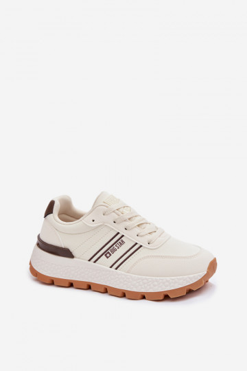 Scarpe sportive da donna con platforma Big Star TT274881 Hi-Poly System color sabbia 2