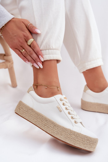scarpe casual Espadrillas con una piattaforma Big Star TT274349 Colore bianco