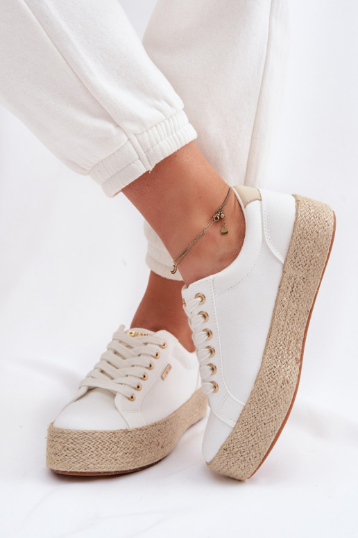 scarpe casual Espadrillas con una piattaforma Big Star TT274349 Colore bianco