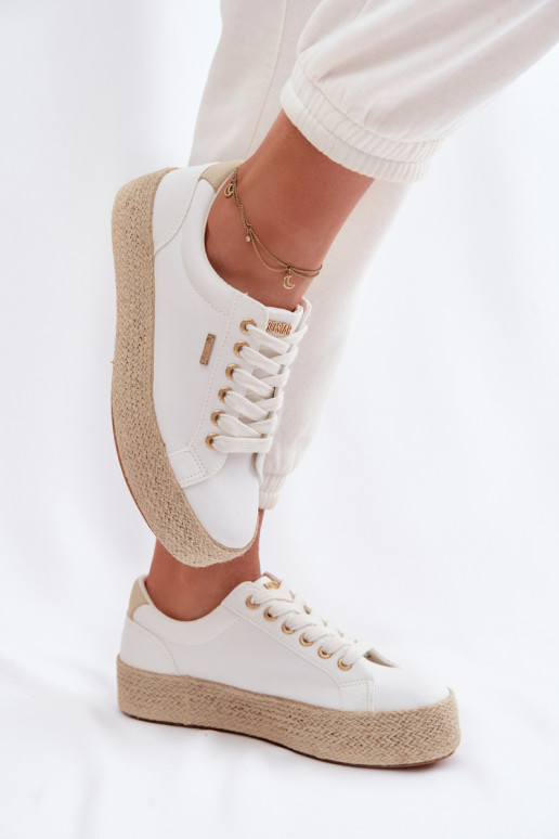 scarpe casual Espadrillas con una piattaforma Big Star TT274349 Colore bianco