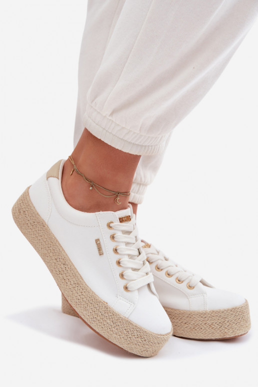 scarpe casual Espadrillas con una piattaforma Big Star TT274349 Colore bianco