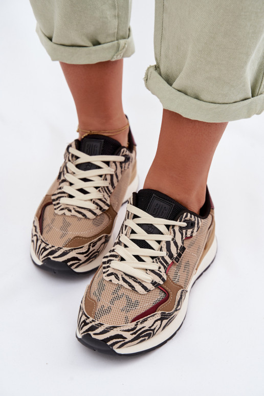 scarpe da ginnastica Scarpe modello sneakers Femminile Elegantellato Big Star TT274333 beige