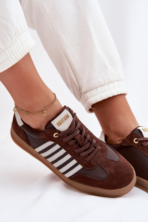 Scarpe modello sneakers FemminileAbilitatoturalnej Skóry I dalla pelle scamosciatau Big Star TT274715 CzekoladoAe