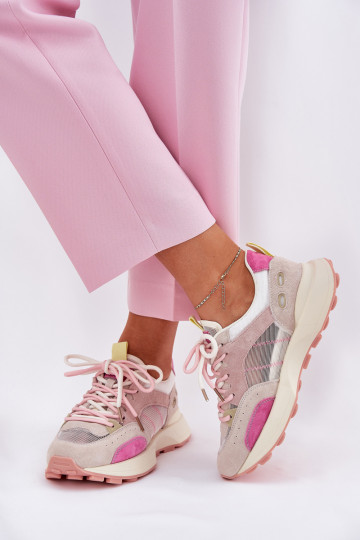 Scarpe sneakers da donna in camoscio Vinceza 66725 in vari colori 2