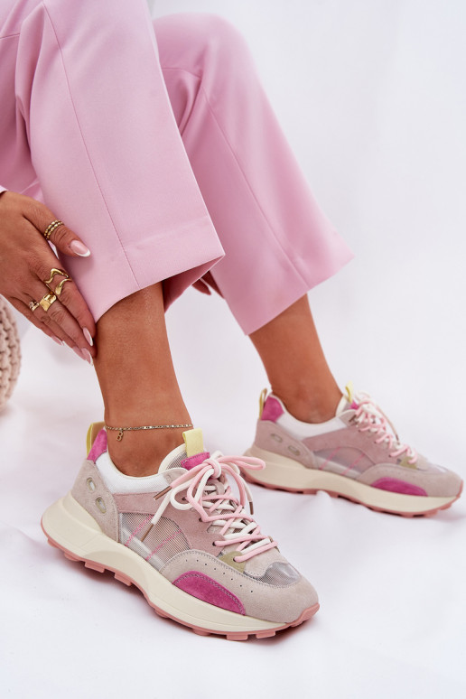 dalla pelle scamosciata scarpe da ginnastica Scarpe modello sneakers Femminile Vinceza 66725 Colori differenti