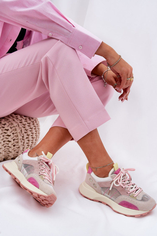 dalla pelle scamosciata scarpe da ginnastica Scarpe modello sneakers Femminile Vinceza 66725 Colori differenti