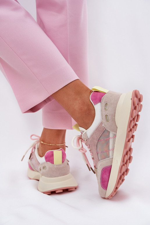 dalla pelle scamosciata scarpe da ginnastica Scarpe modello sneakers Femminile Vinceza 66725 Colori differenti