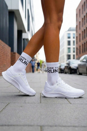 Calzini Femminile BORN TO RUN Colore bianco