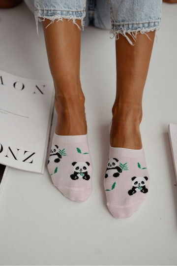 Calze in microfibra da donna rosa Panda Bear