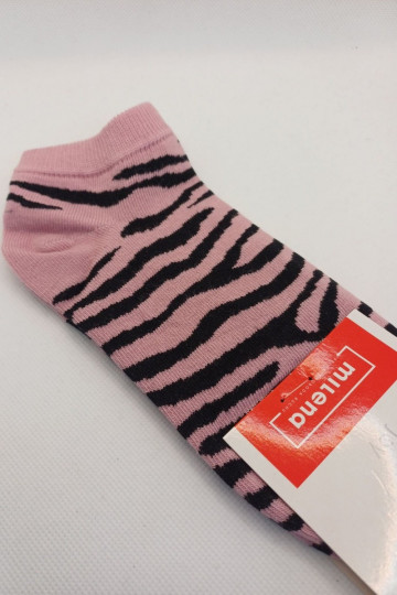 Calzini Infantile Gioventù Zebra colore rosa 2