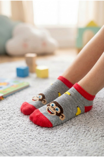 Calzini per bambini Banane color grigio