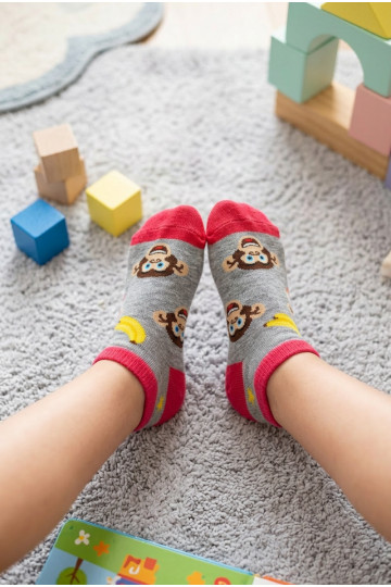 Calzini per bambini Banane color grigio 2