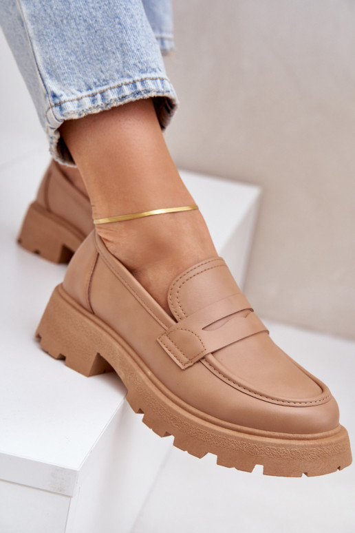 mocassini da donna in ecopelle beige Sendall