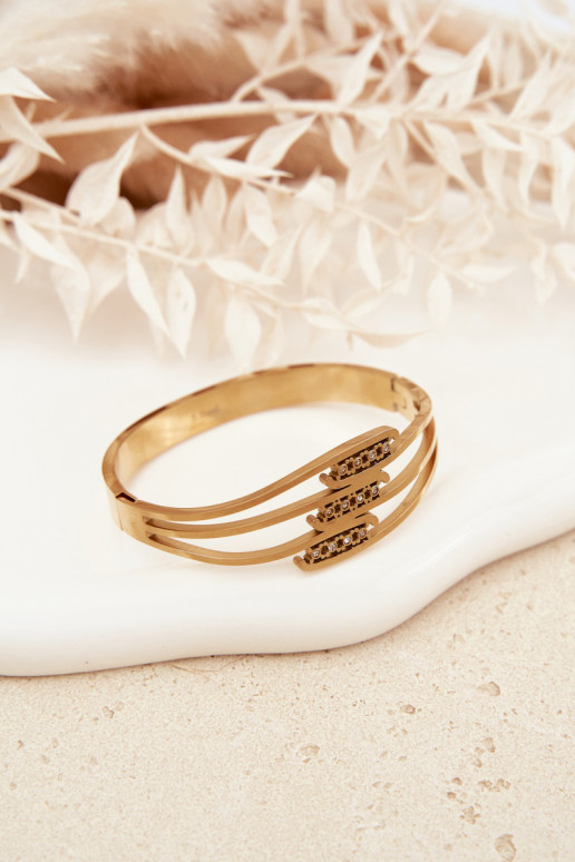 Femminile Un braccialetto dall acciaio inossidabile colore dorato