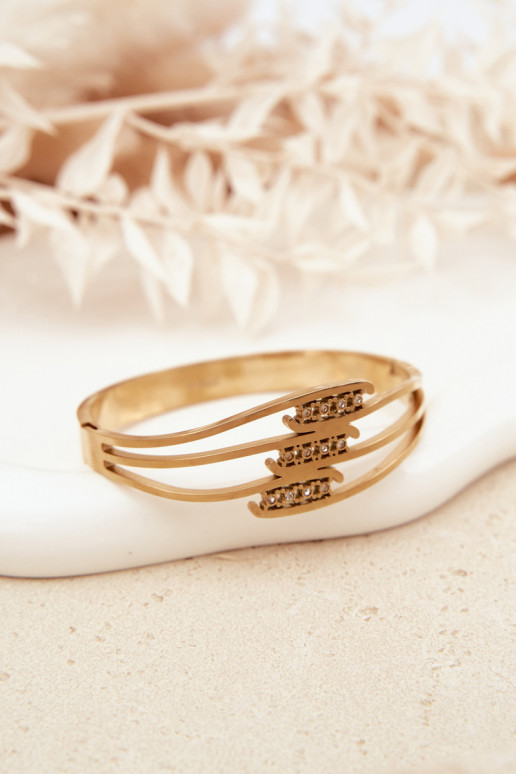 Femminile Un braccialetto dall acciaio inossidabile colore dorato