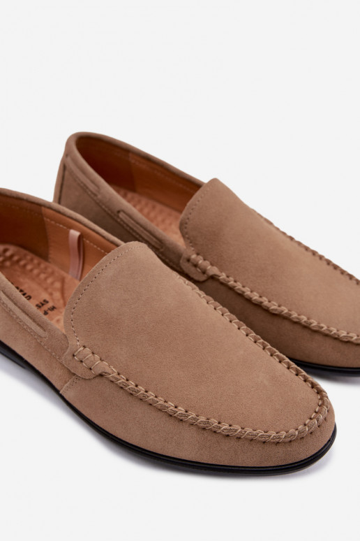 Mocassini per uomoAbilitatoturalnego dalla pelle scamosciatau Big Star TT174201 beige