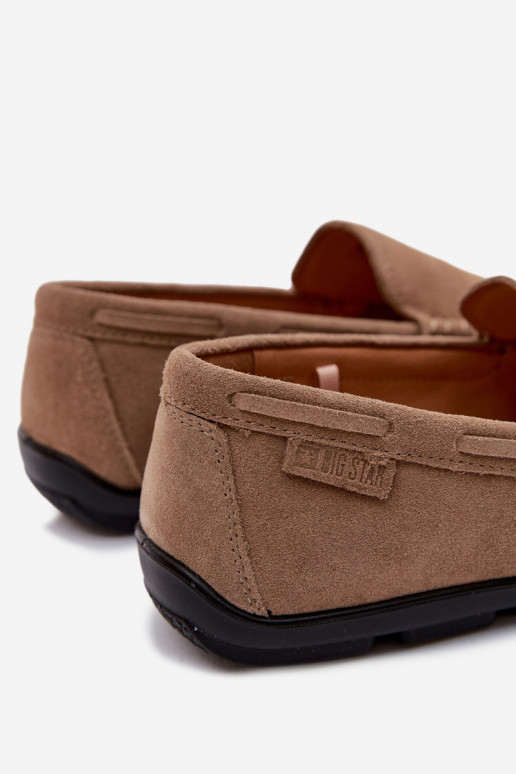 Mocassini per uomoAbilitatoturalnego dalla pelle scamosciatau Big Star TT174201 beige