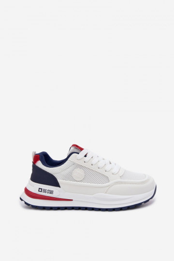 Scarpe sportive da uomo Big Star TT174315 Hi-Poly System bianche 2