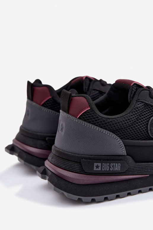 scarpe da ginnastica per uomo Big Star TT174317 Hi-Poly System colore nero