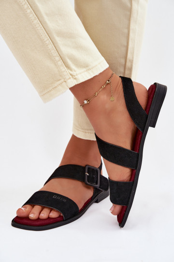 Sandali in camoscio nero Big Star TT274490 2
