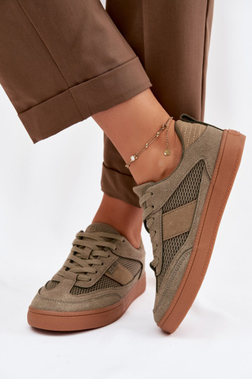 Sneaker da donna color cachi Big Star TT274761