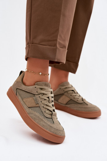 Sneaker da donna color cachi Big Star TT274761 2
