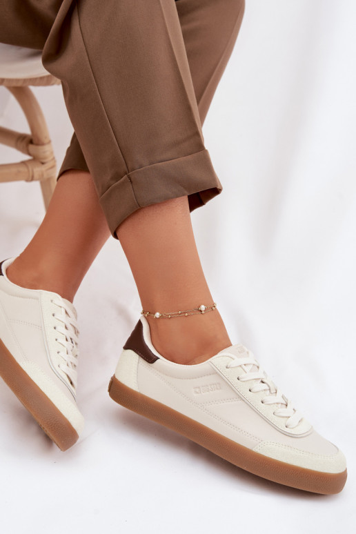 Scarpe modello sneakers Femminile in ecopelle Big Star TT274311 colore avorio