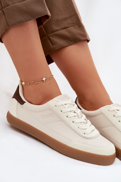 Scarpe modello sneakers Femminile in ecopelle Big Star TT274311 colore avorio