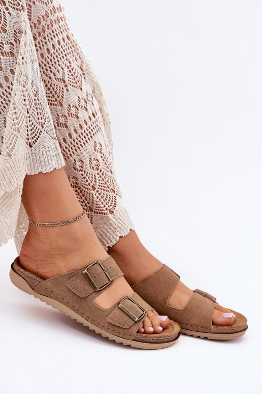 Pantofole da donna Inblu preventivo AA000068 colore marrone